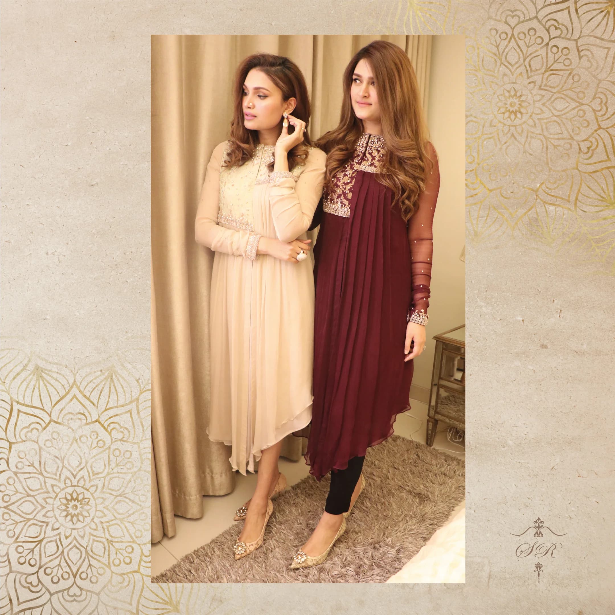 Gorgeous Beige, A-Symmetrical Box Pleated Cut